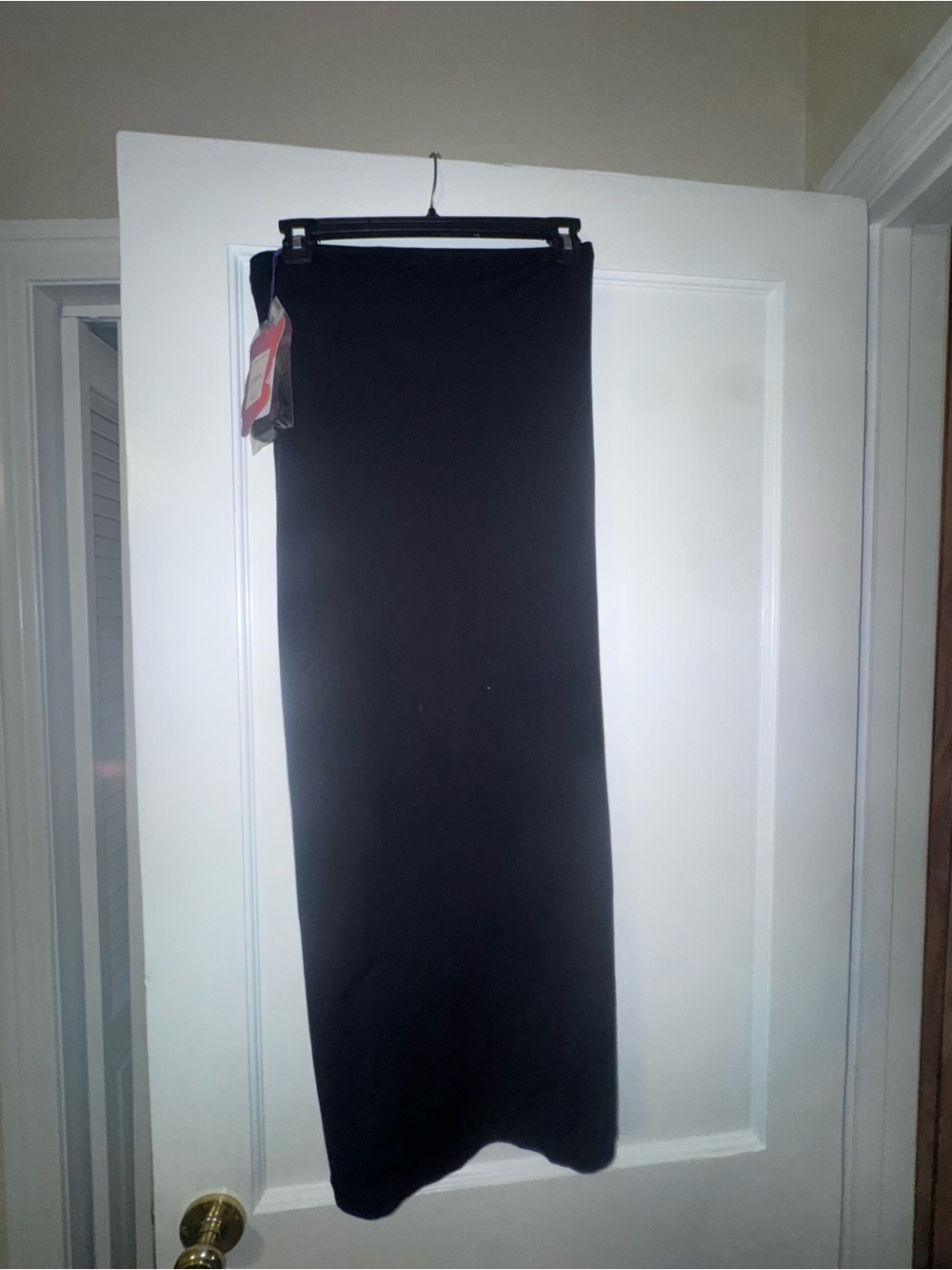 Fabletics Black Strapless Maxi Dress
